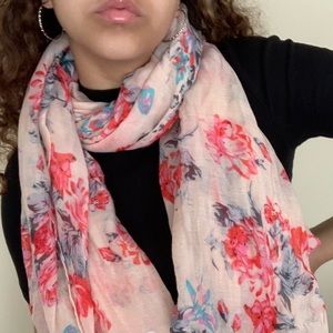 Floral Silk Scarf